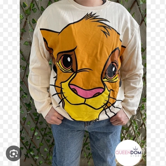 ZARA Disney Cream Sweatshirt with Graphic Size L - Picture 2 of 11